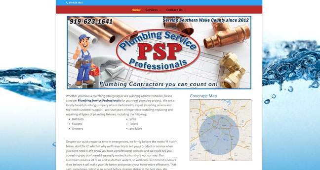 New Website : Plumbing Service Pro
