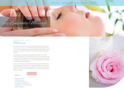 cary lymphatic massage web design
